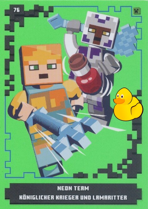 LEGO Minecraft Serie 1 | #076 Neon Team Königlicher Krieger und Lamaritter