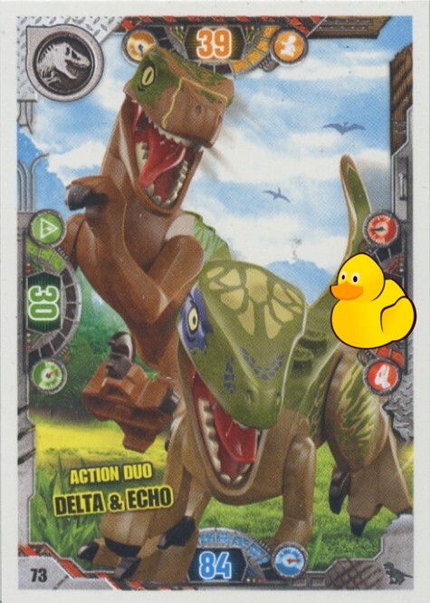 LEGO Jurassic World Serie 2 | #073 Action Duo Delta & Echo