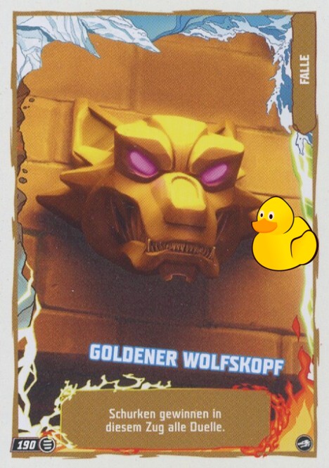 LEGO Ninjago Serie 10 |  #190 Goldener Wolfskopf