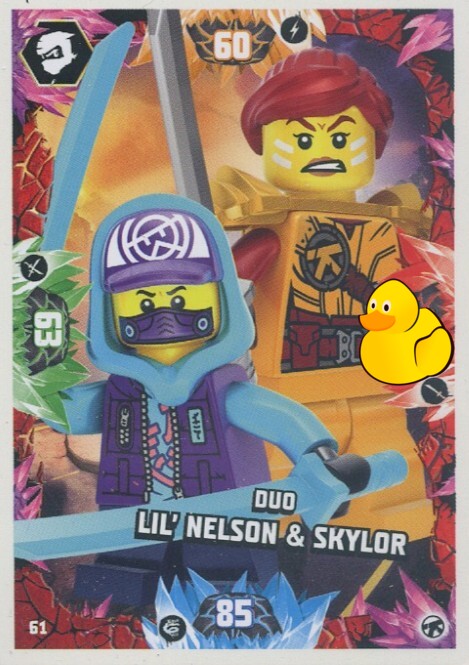 LEGO Ninjago Serie 8 Next Level | #061 Duo Lil‘ Nelson & Skylor