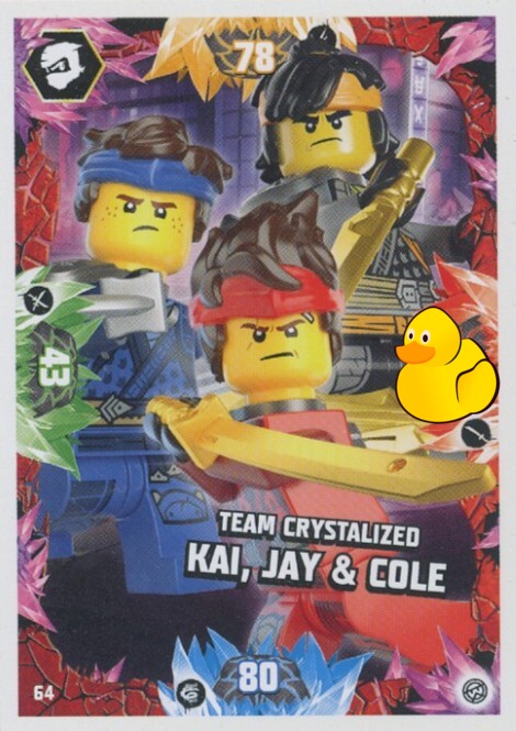 LEGO Ninjago Serie 8 | #064 Team Crystalized Kai, Jay & Cole