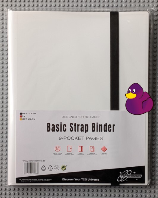 Basis-Sammelalbum mit Elastikband-Verschluss | Weiss