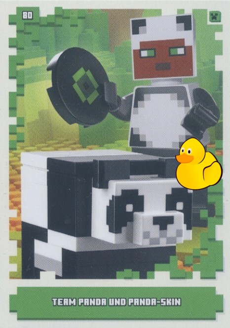 LEGO Minecraft Serie 1 | #080 Team Panda und Panda-Skin