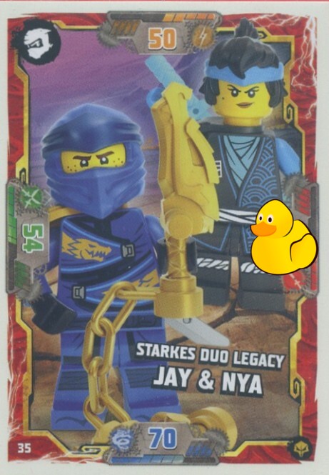 LEGO Ninjago Serie 7 Next Level | #035 Starkes Duo Legacy Jay & Nya