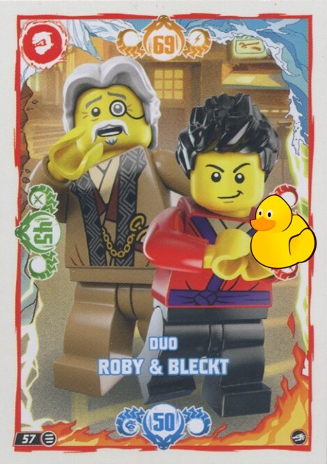 LEGO Ninjago Serie 10 |  #057 Duo Roby & Bleckt