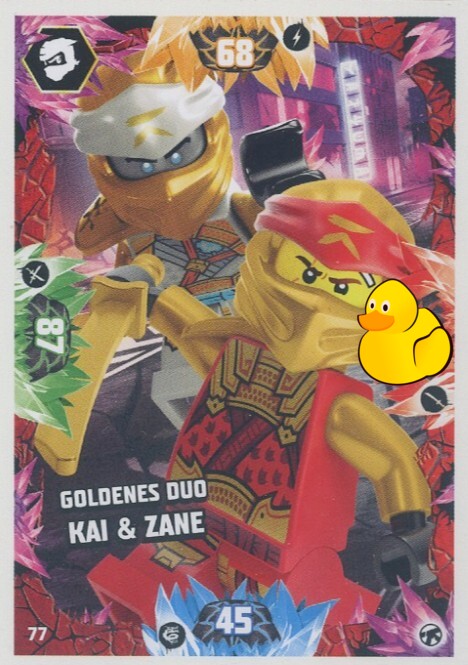LEGO Ninjago Serie 8 Next Level | #077 Goldenes Duo Kai & Zane