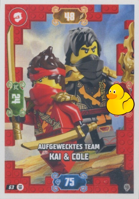 LEGO Ninjago Serie 11 | #063 Aufgewecktes Team Kai & Cole