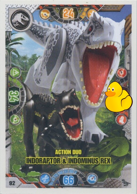 LEGO Jurassic World Serie 2 | #092 Action Duo Pyroraptor & Indominus Rex