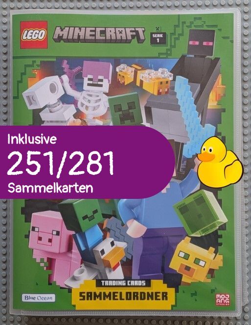 Minecraft Serie 1 Sammelalbum mit allen Basiskarten (251 / 281)