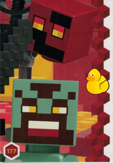 LEGO Minecraft Serie 3 | #177 Puzzlekarte Der Nether 6