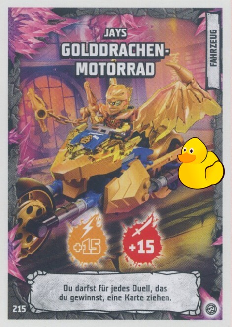 LEGO Ninjago Serie 8 | #215 Jays Golddrachen-Motorrad