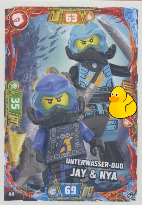 LEGO Ninjago Serie 7 | #044 Unterwasser-Duo Jay & Nya