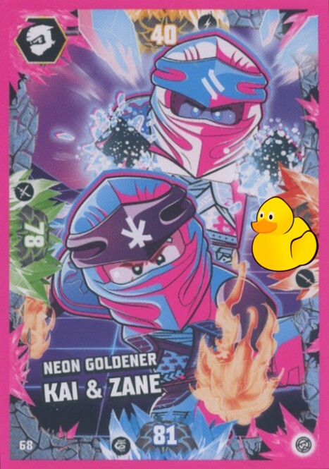 LEGO Ninjago Serie 8 | #068 Neon Goldener Kai & Zane