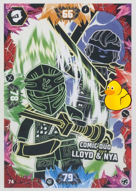 LEGO Ninjago Serie 8 Next Level | #074 Comic Duo Lloyd & Nya
