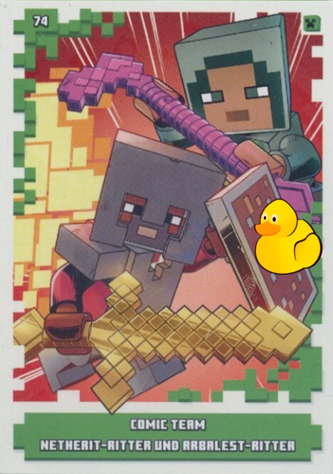 LEGO Minecraft Serie 1 | #074 Comic Team Netherit-Ritter und Arbalest Ritter