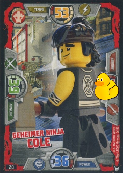 LEGO Ninjago Serie 3 | #020 Geheimer Ninja Cole LEGO Ninjago Serie 3 | #020 Geheimer Ninja Cole