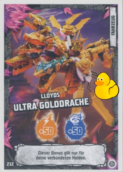 LEGO Ninjago Serie 8 | #212 Lloyds Ultra Golddrache