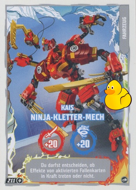 LEGO Ninjago Serie 10 |  #211 Kais Ninja-Kletter-Mech