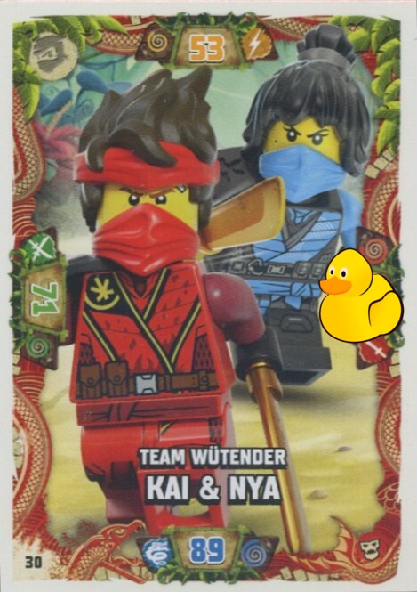 LEGO Ninjago Serie 6 Next Level | #030 Team Wütender Kai & Nya 