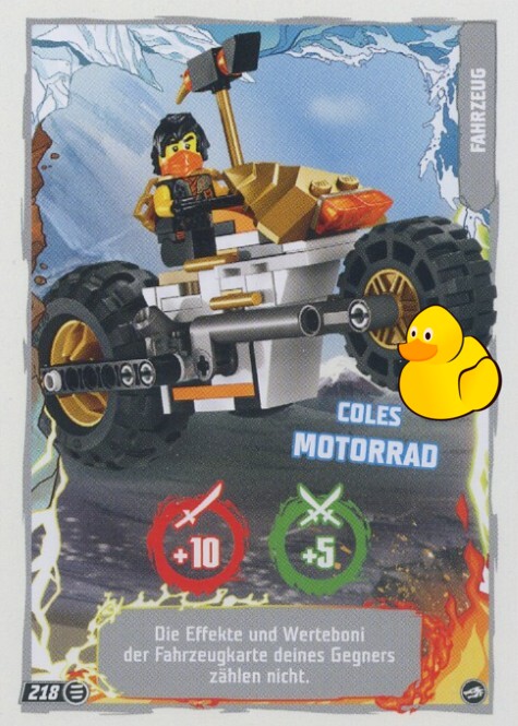LEGO Ninjago Serie 10 |  #218 Coles Motorrad