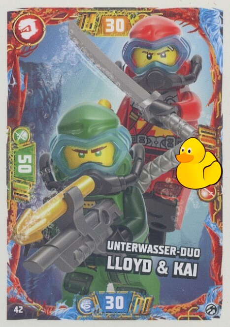 LEGO Ninjago Serie 7 | #042 Unterwasser-Duo Lloyd & Kai