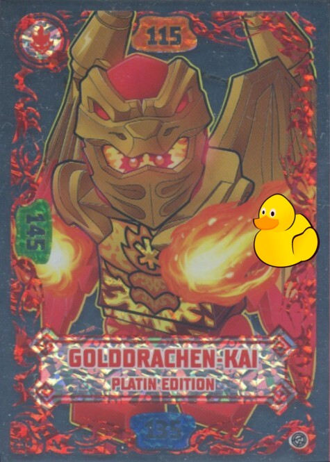 LEGO Ninjago Serie 8 | #254 Golddrachen-Kai Platin Edition