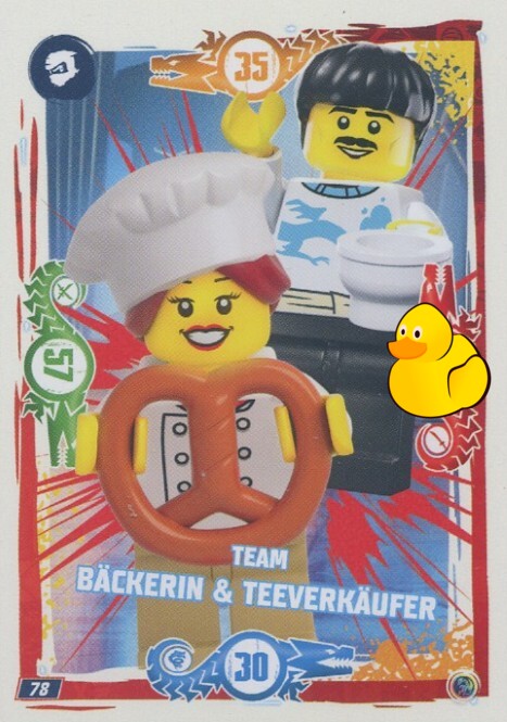 LEGO Ninjago Serie 9 | #078 Team Bäckerin & Teeverkäufer