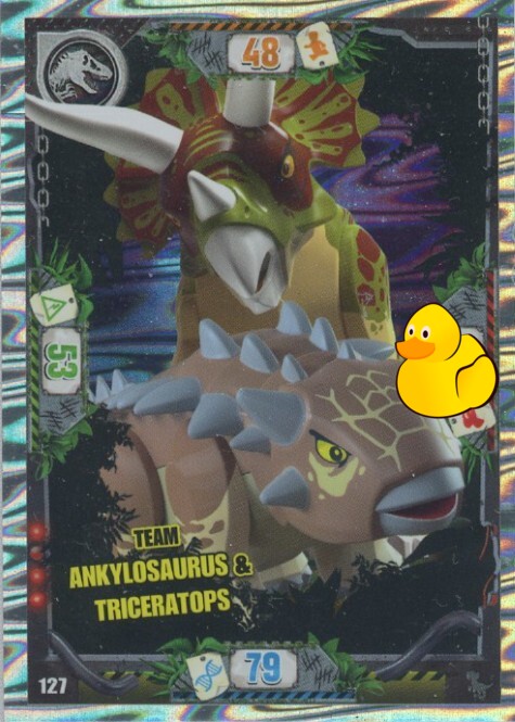 LEGO Jurassic World Serie 3 | #127 Team Ankylosaurus & Triceratops