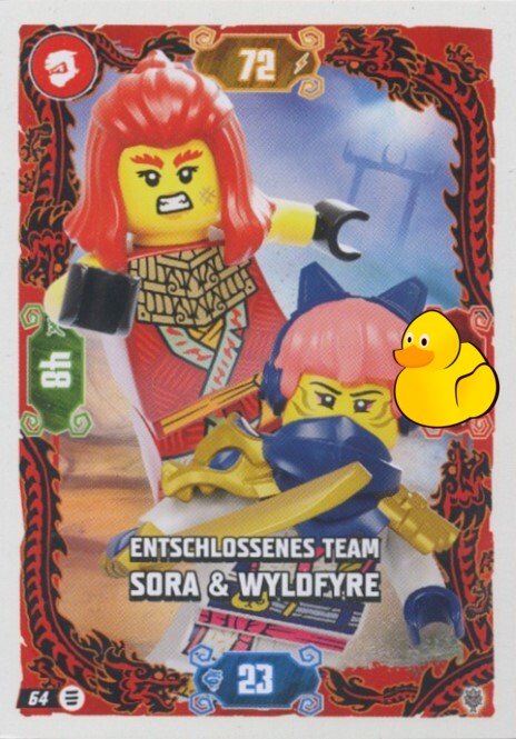 LEGO Ninjago Serie 11 | #064 Entschlossenes Team Sora & Wyldfyre