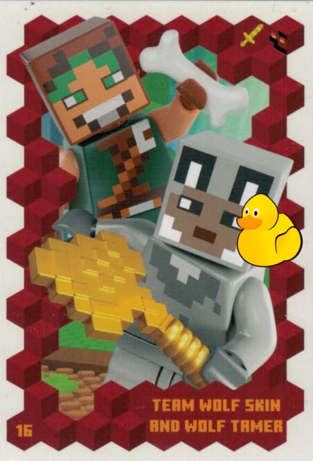 LEGO Minecraft Serie 3 | #016 Team Wolf Skin and Wolf Tamer