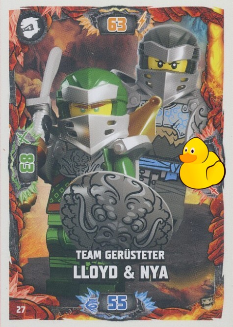 LEGO Ninjago Serie 6 Next Level | #027 Team Gerüsteter Lloyd & Nya 