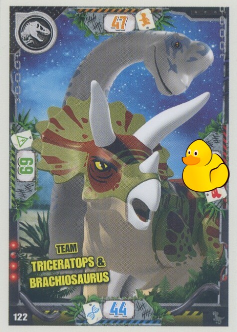 LEGO Jurassic World Serie 3 | #122 Team Triceratops & Brachiosaurus