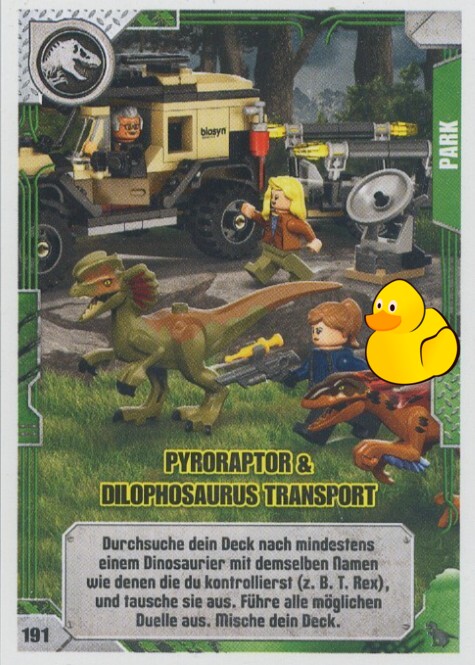 LEGO Jurassic World Serie 2 | #191 Pyroraptor & Dilophosaurus Transport