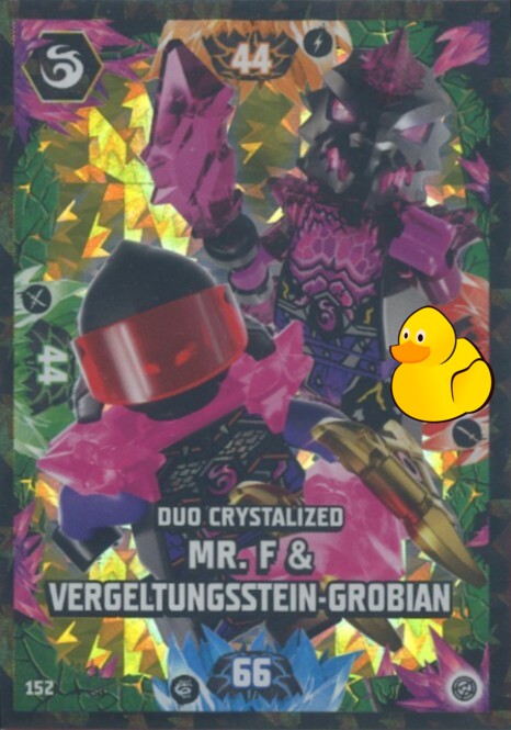 LEGO Ninjago Serie 8 | #152 Duo Crystalized Mr. F & Vergeltungsstein-Grobian