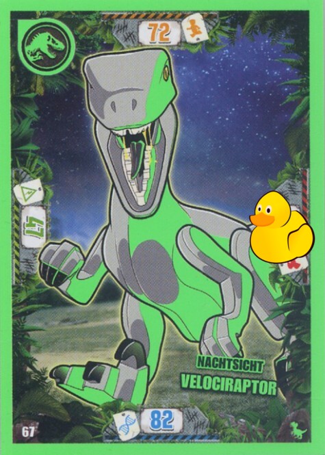 LEGO Jurassic World Serie 3 | #067 Nachtsicht Velociraptor