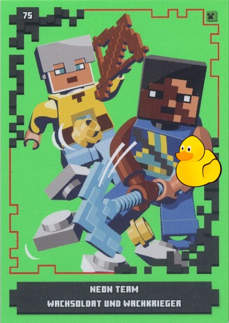 LEGO Minecraft Serie 1 | #075 Neon Team Wachsoldat und Wachkrieger