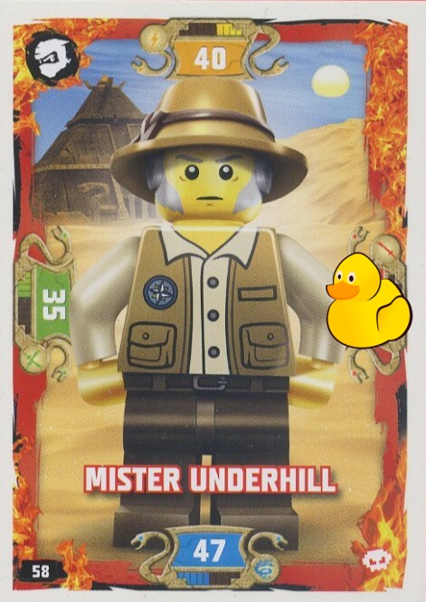 LEGO Ninjago Serie 5 | #058 Mister Underhill LEGO Ninjago Serie 5 | #058 Mister Underhill