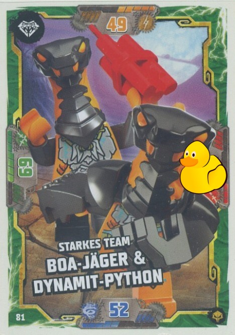 LEGO Ninjago Serie 7 Next Level | #081 Starkes Team Boa-Jäger & Dynamit-Python