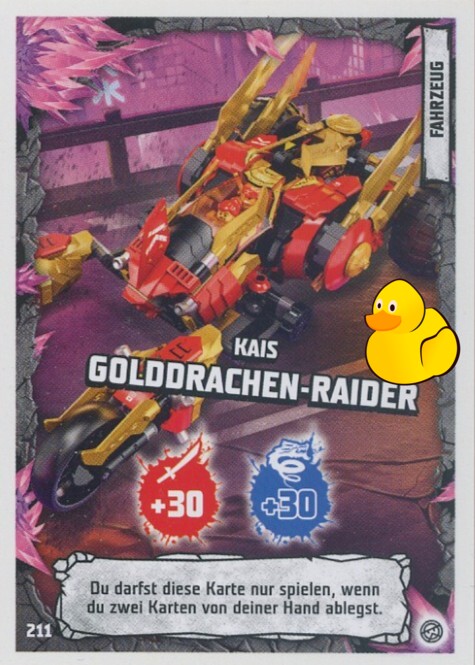 LEGO Ninjago Serie 8 | #211 Kais Golddrachen-Raider