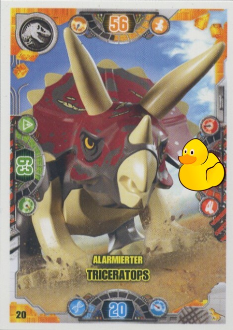 LEGO Jurassic World Serie 2 | #020 Alarmierter Triceratops