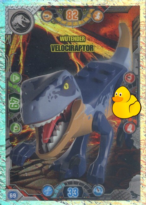 LEGO Jurassic World Serie 2 | #069 (Twin) Wütender Velociraptor