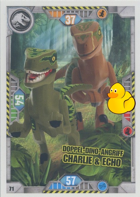 LEGO Jurassic World Serie 1 | #071 Doppel-Dino-Angriff Charlie & Echo