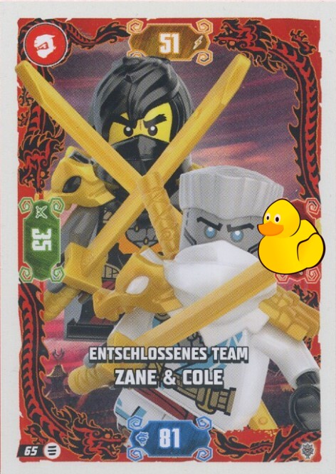 LEGO Ninjago Serie 11 | #065 Entschlossenes Team Zane & Cole