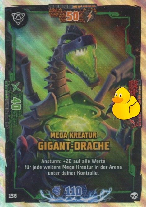 LEGO Ninjago Serie 6 | #136 Mega Kreatur Gigant-Drache