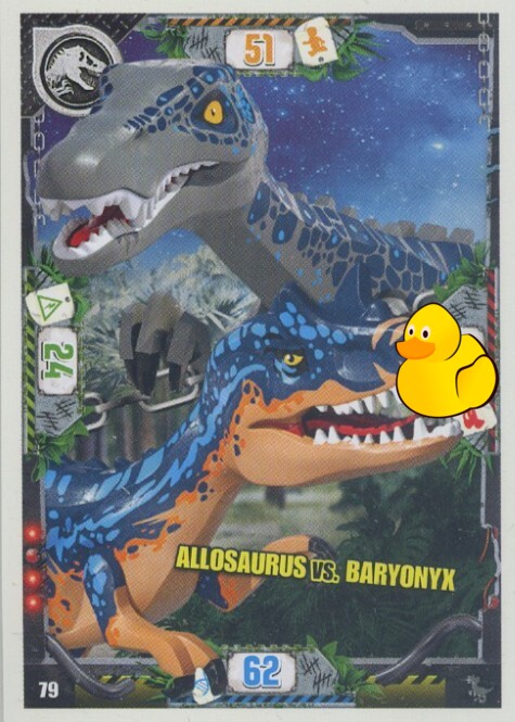 LEGO Jurassic World Serie 3 | #079 Allosaurus vs. Baryonyx