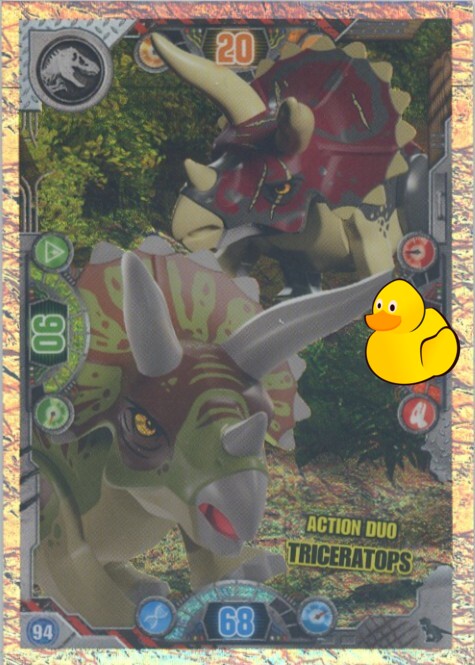 LEGO Jurassic World Serie 2 | #094 (Twin) Action Duo Triceratops