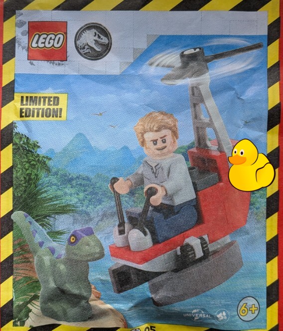 LEGO Jurassic World | Minifigur "Owen mit Helicopter & Raptor"