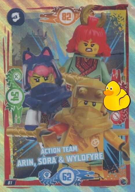 LEGO Ninjago Serie 9 | #081 Action Arin, Sora & Wyldfyre