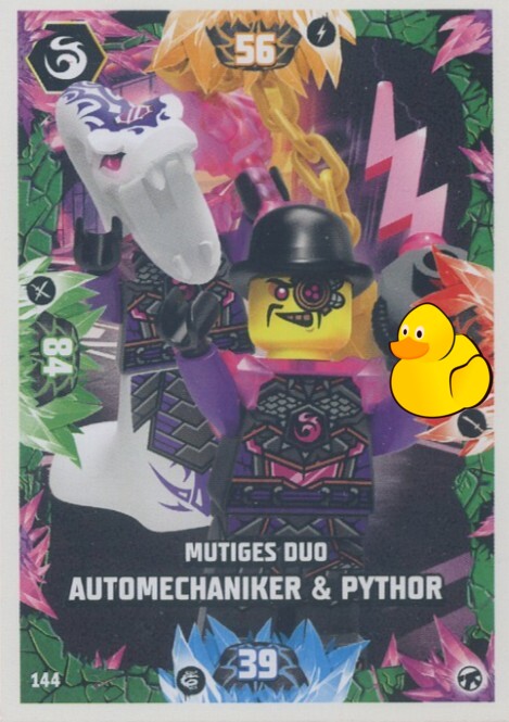 LEGO Ninjago Serie 8 Next Level | #144 Mutiges Duo Automechaniker & Pythor