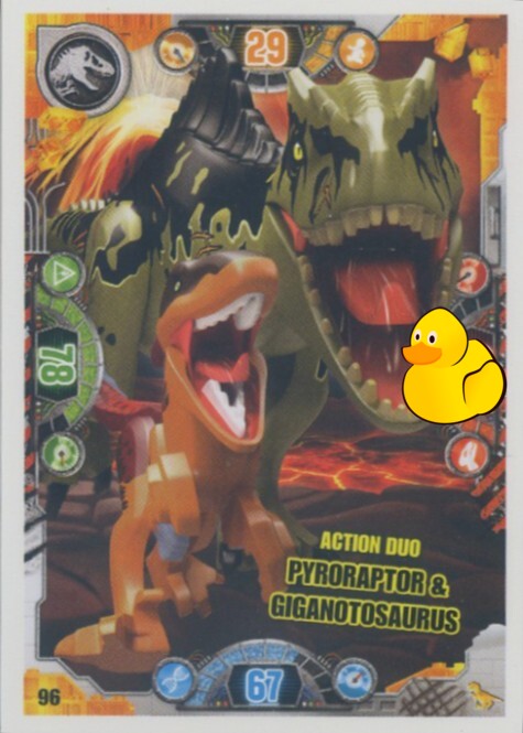 LEGO Jurassic World Serie 2 | #096 Action Duo Pyroraptor & Giganotosaurus